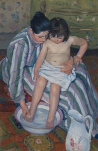 El Baño del Niño de Mary Cassatt